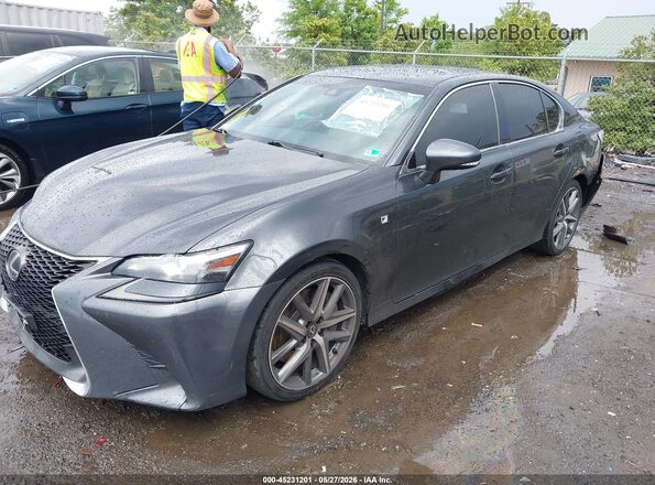 JTHBZ1BL7HA009939 2017 LEXUS GS 350 Gray Առջևի ձախ երեք քառորդ տեսարան