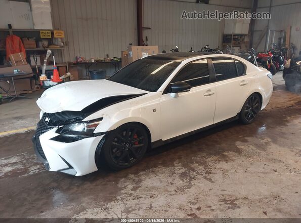 JTHBZ1BLXJA012887 2018 LEXUS GS 350 White წინა მარცხენა ხედი სამი მეოთხედიდან