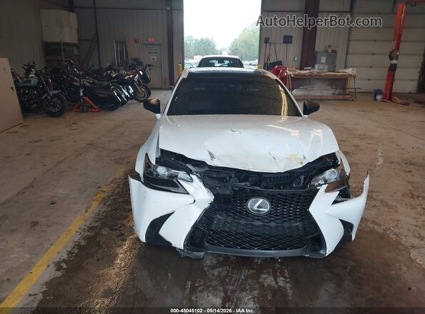 JTHBZ1BLXJA012887 2018 LEXUS GS 350 White ხელსაწყოთა პანელის ხედი