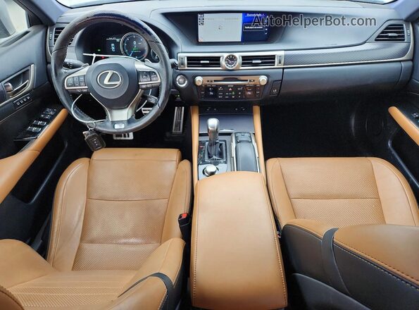 JTHBZ1BLXJA014350 2018 LEXUS GS Silver Widok deski rozdzielczej