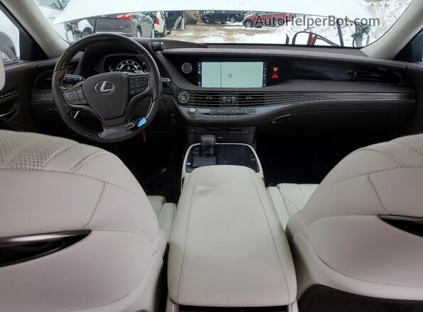 JTHC5LFF7K5006104 2019 LEXUS LS White Вид панелі приладів