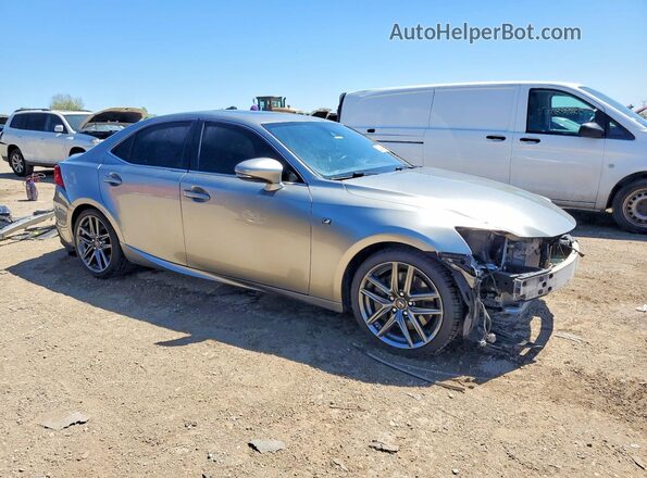 JTHC81D24J5026370 2018 LEXUS IS Silver Delantero derecho