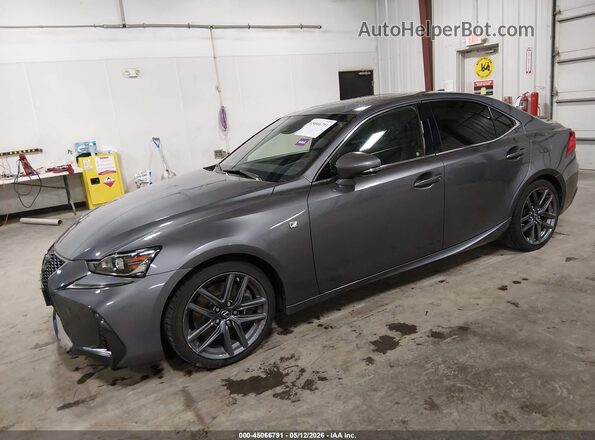 JTHC81D27J5029697 2018 LEXUS IS 300 Gray Front left