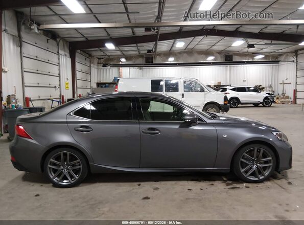 JTHC81D27J5029697 2018 LEXUS IS 300 Gray Rear interior view