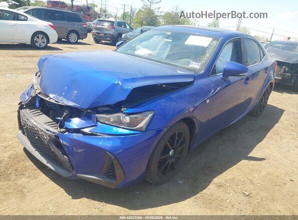 JTHC81D29K5034689 2019 LEXUS IS 300 Blue წინა მარცხენა ხედი სამი მეოთხედიდან