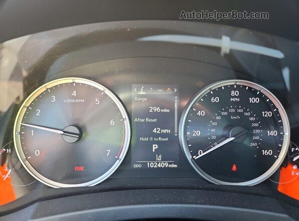 JTHCA1D24M5115008 2021 LEXUS IS White Вид щитка приладів