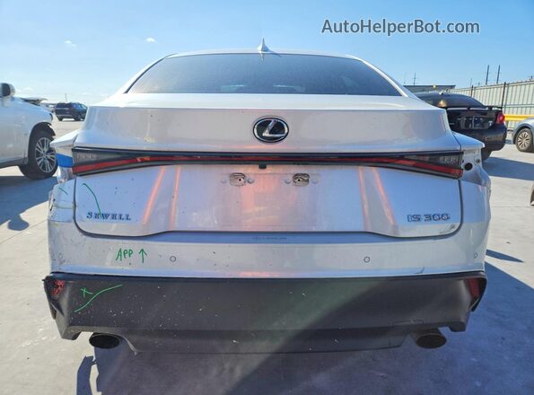 JTHCA1D24M5115008 2021 LEXUS IS White Вид ззаду