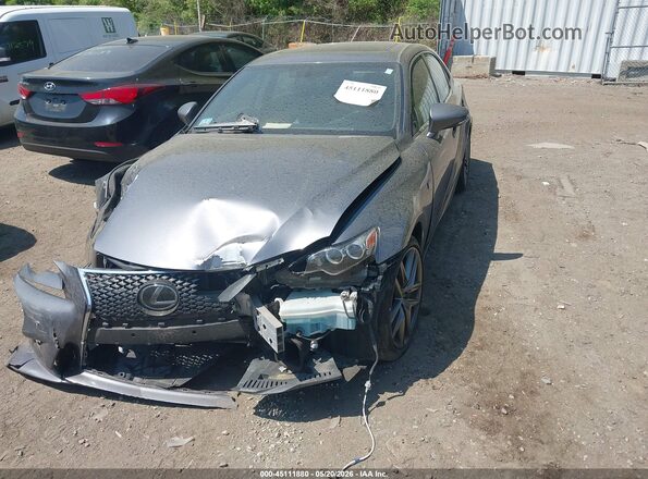 JTHCE1D22G5010251 2016 LEXUS IS 350 Gray წინა მარცხენა ხედი სამი მეოთხედიდან