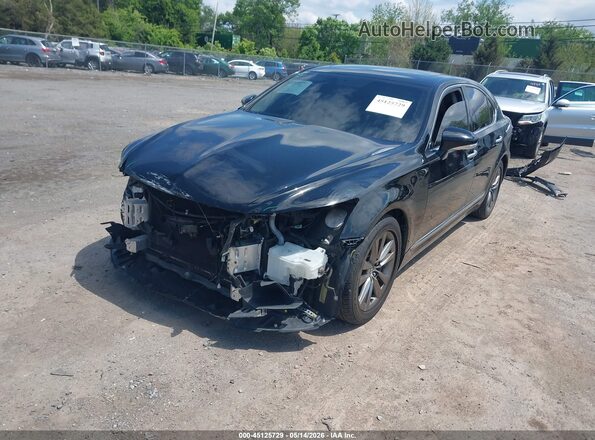 JTHCL5EF8G5027067 2016 LEXUS LS 460 Black წინა მარცხენა ხედი სამი მეოთხედიდან