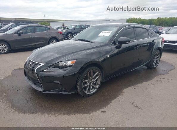 JTHCM1D2XG5006791 2016 LEXUS IS 300 Black წინა მარცხენა ხედი სამი მეოთხედიდან