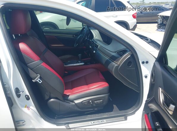 JTHCZ1BL0KA010975 2019 LEXUS GS 350 White Widok wnętrza z przodu