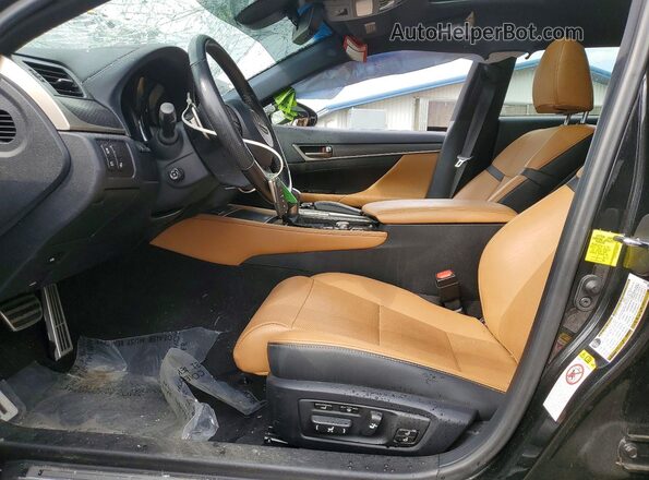 JTHCZ1BL5JA009318 2018 LEXUS GS Black წინა სალონის ხედი