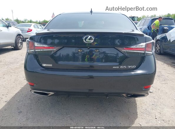 JTHCZ1BLXHA005131 2017 LEXUS GS 350 Black წინა ხედი