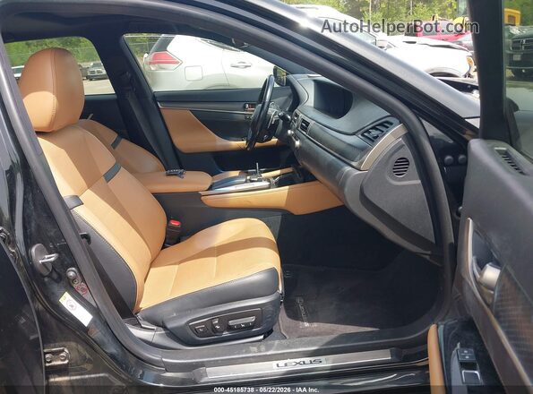 JTHCZ1BLXHA005131 2017 LEXUS GS 350 Black წინა სალონის ხედი