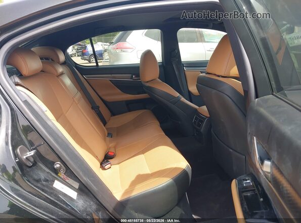 JTHCZ1BLXHA005131 2017 LEXUS GS 350 Black VIN კოდის სტიკერის ხედი