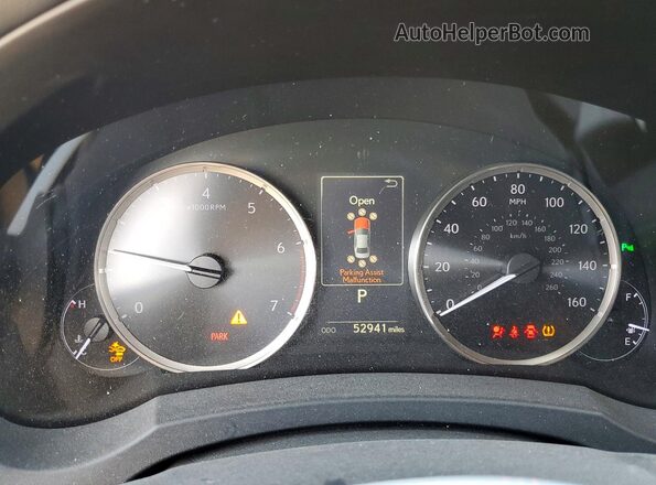 JTHDA1D20L5106454 2020 LEXUS IS Black Widok zestawu wskaźników