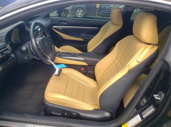 JTHDZ5BC9N5025810 2022 LEXUS RC Black Widok wnętrza z przodu