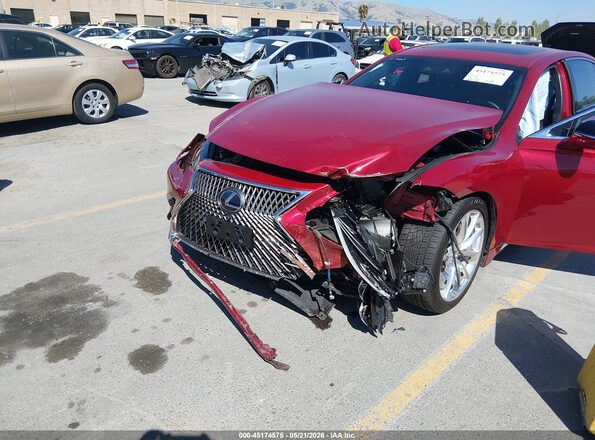 JTHEYLFF3L5010135 2020 LEXUS LS 500H Red Вид спереду