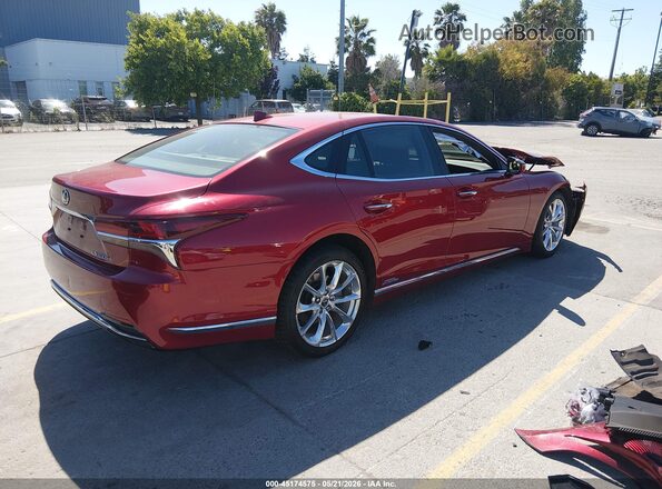JTHEYLFF3L5010135 2020 LEXUS LS 500H Red Задня права чверть