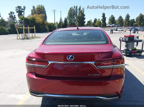 JTHEYLFF3L5010135 2020 LEXUS LS 500H Red 