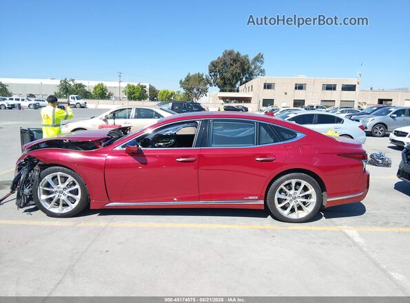 JTHEYLFF3L5010135 2020 LEXUS LS 500H Red 