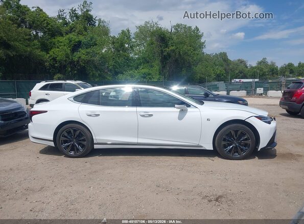 JTHF51GF6P5011639 2023 LEXUS LS 500 White Widok wnętrza z tyłu