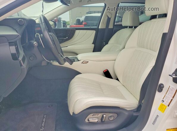 JTHG5LFF8N5015884 2022 LEXUS LS Белый Вид салона спереди