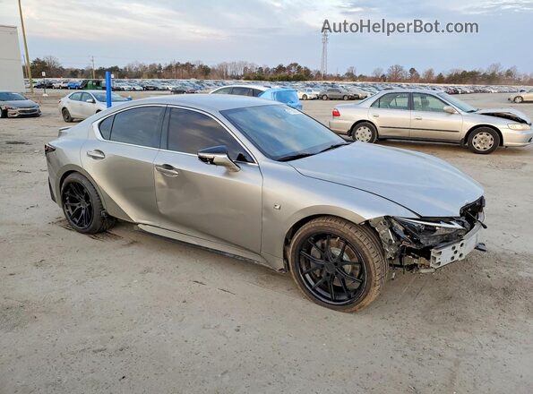 JTHGZ1B22M5038359 2021 LEXUS IS Серебряный Передняя правая четверть