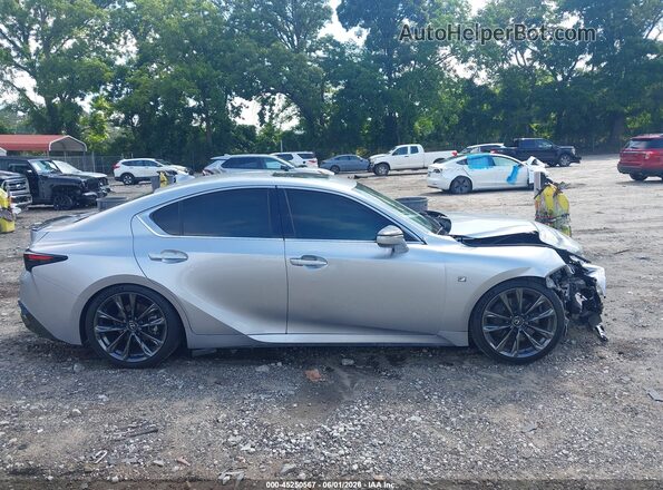 JTHGZ1B23P5067146 2023 LEXUS IS 350 Silver Widok wnętrza z tyłu