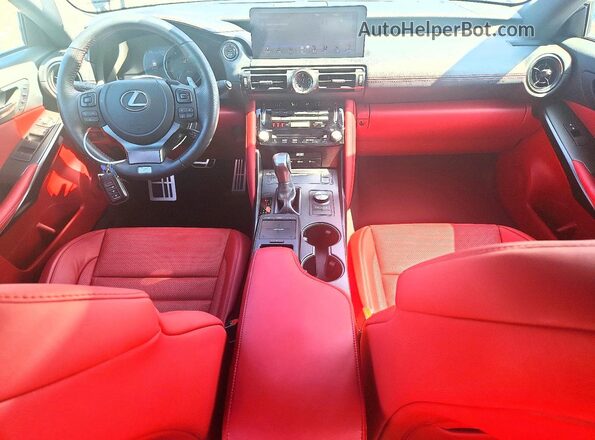JTHGZ1B28P5071645 2023 LEXUS IS Black Առջևի վահանակի տեսք
