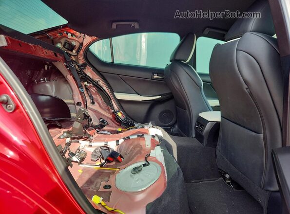 JTHGZ1B29M5038388 2021 LEXUS IS Red უკანა სავარძლების ხედი