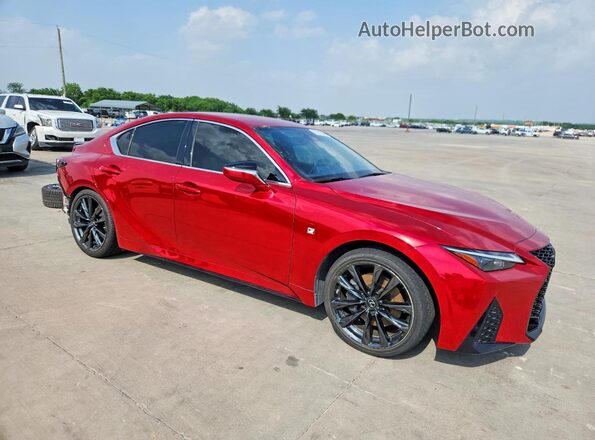 JTHGZ1B29M5038388 2021 LEXUS IS Red წინა მარჯვენა