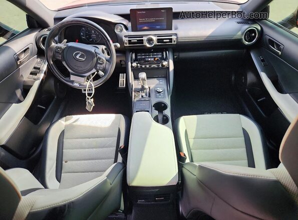 JTHGZ1B29M5038388 2021 LEXUS IS Red წინა პანელის ხედი