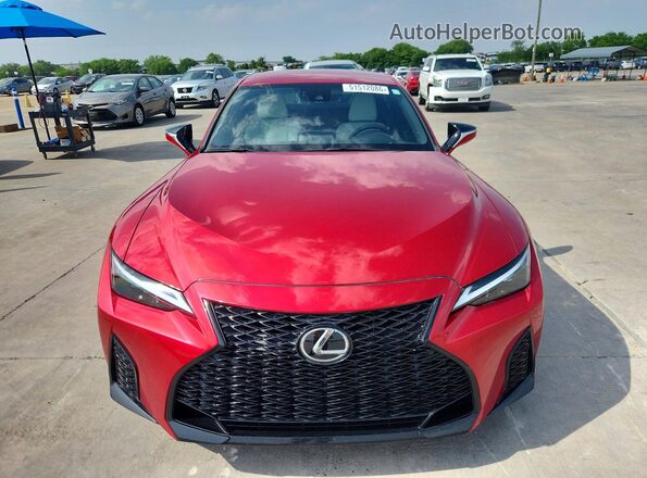JTHGZ1B29M5038388 2021 LEXUS IS Red წინა ხედი