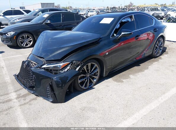 JTHGZ1B2XN5052012 2022 LEXUS IS 350 Черный Передняя левая четверть