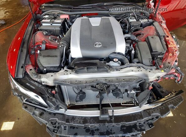JTHGZ1E20P5028347 2023 LEXUS IS Red Widok wnętrza z tyłu