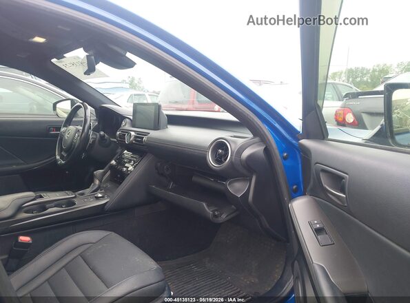 JTHGZ1E26M5018613 2021 LEXUS IS 350 Синий Вид салона спереди