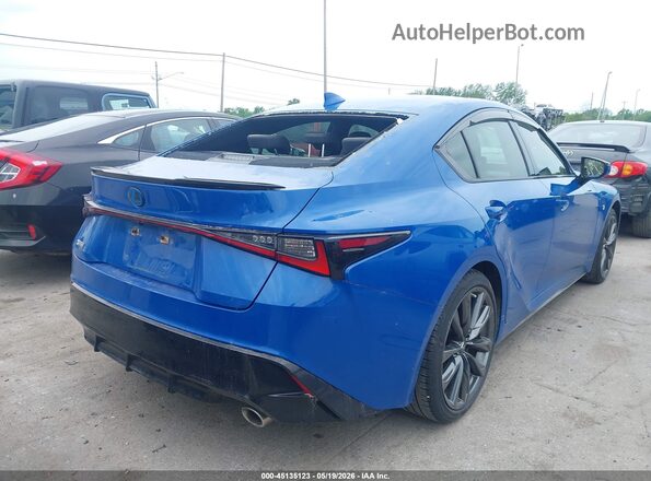 JTHGZ1E26M5018613 2021 LEXUS IS 350 Синий Задняя правая четверть