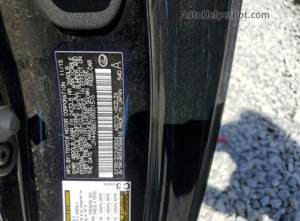JTHHA5BC1G5001576 2016 LEXUS RC Black Engine compartment view