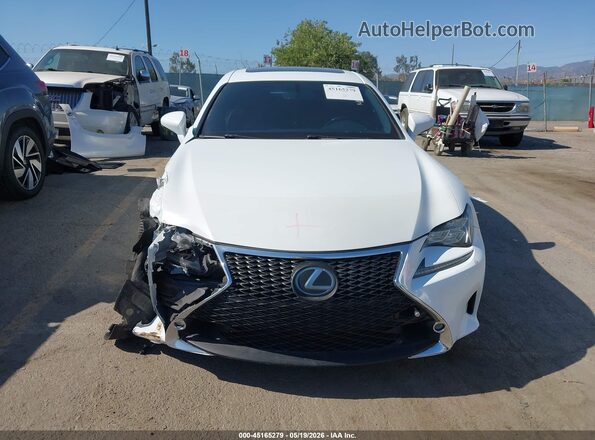 JTHHA5BC1H5006522 2017 LEXUS RC 200T White Widok zestawu wskaźników