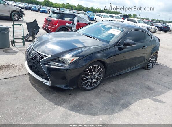 JTHHA5BC3G5004723 2016 LEXUS RC 200T Black Vista tres cuartos delantera izquierda