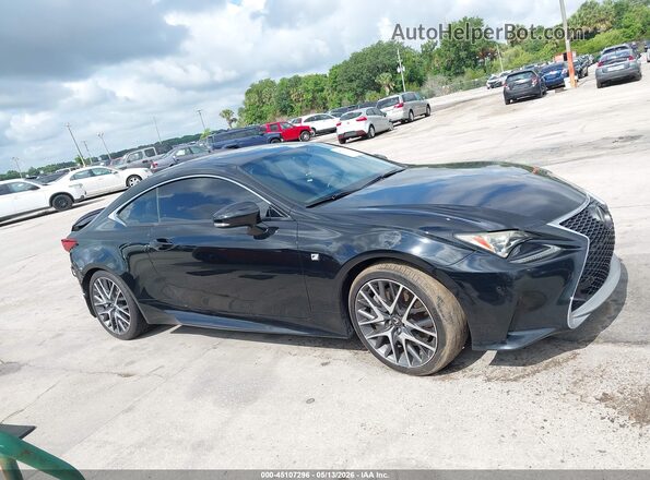 JTHHA5BC3G5004723 2016 LEXUS RC 200T Black Vista interior de 360 grados