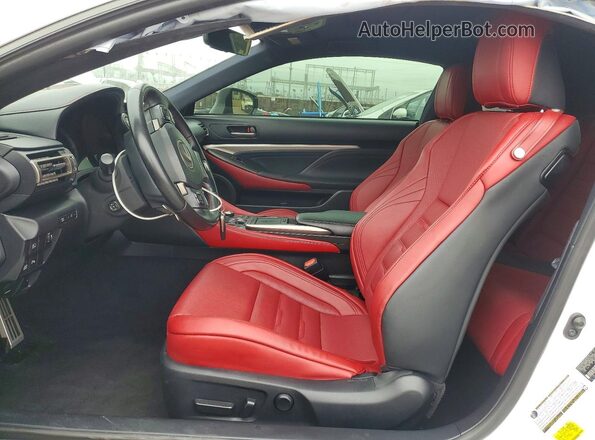 JTHHA5BC5K5009575 2019 LEXUS RC White Widok wnętrza z przodu