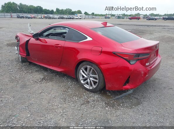 JTHHA5BC5K5010189 2019 LEXUS RC 300 Red Rear left
