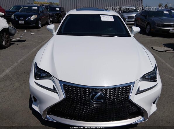 JTHHA5BC8H5007036 2017 LEXUS RC 200T Белый Вид щитка приборов