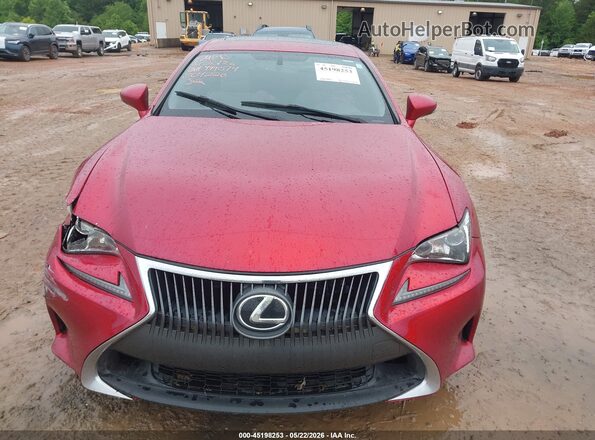 JTHHA5BCXG5004220 2016 LEXUS RC 200T Red Instrument cluster view