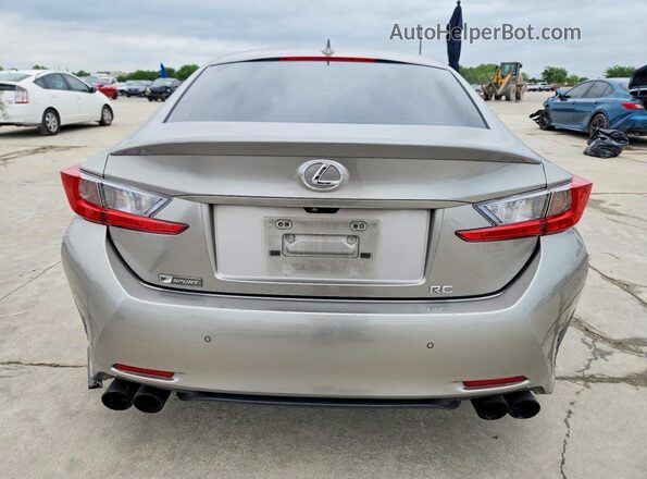 JTHHE5BC4H5016952 2017 LEXUS RC Gray Հետևի տեսք