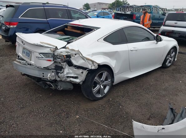 JTHHE5BC6G5013274 2016 LEXUS RC 350 White უკანა მარჯვენა
