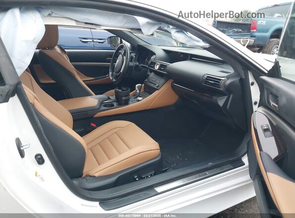 JTHHE5BC6G5013274 2016 LEXUS RC 350 White წინა სალონის ხედი
