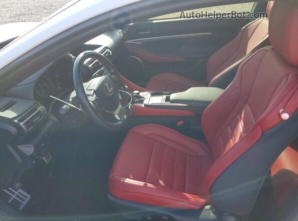 JTHHZ5BC0K5021187 2019 LEXUS RC Белый Вид салона спереди